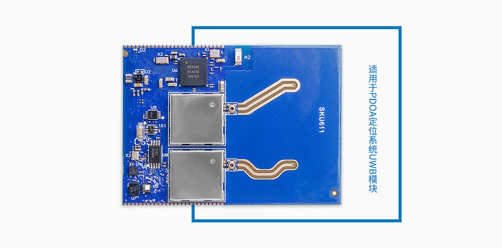 適用于PDOA定位系統UWB模塊SKU611.jpg 適用于PDOA定位系統UWB模塊SKU611.jpg